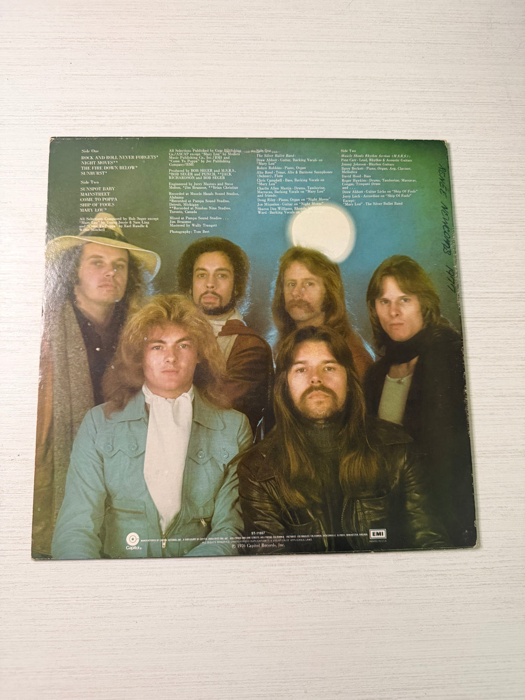 Bob Seger & The Silver Bullet Band – Night Moves (Original Capitol ST-11557)