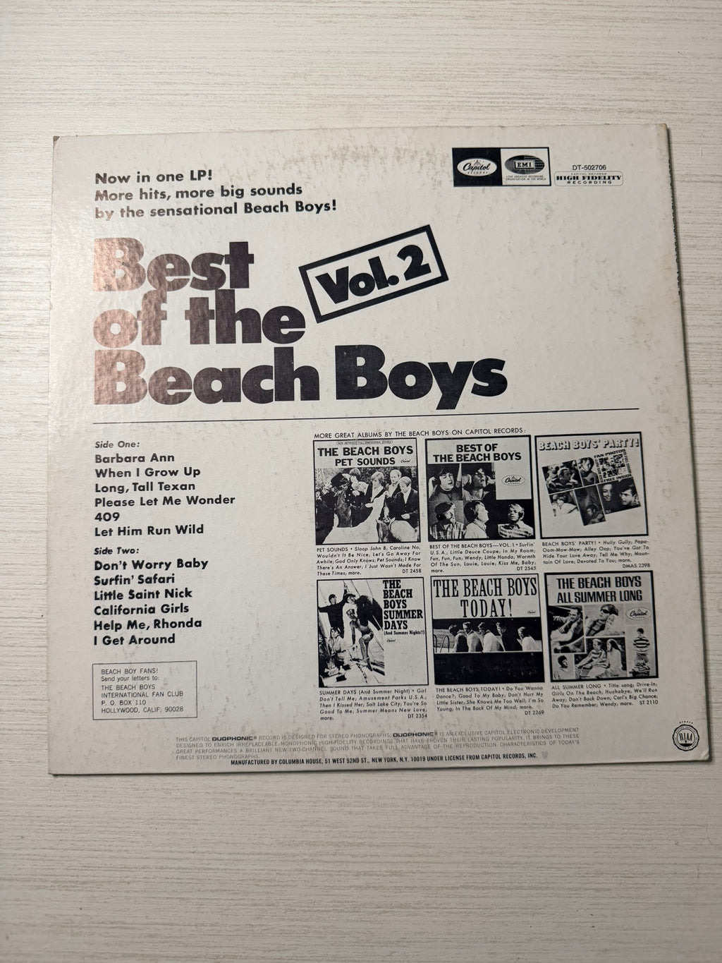 The Beach Boys Best Of The Beach Boys Vol. 2