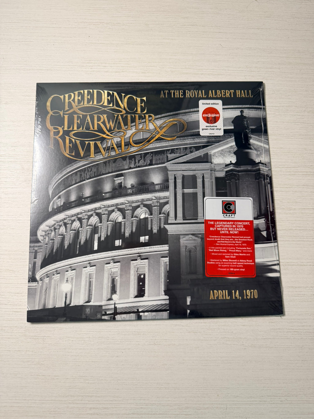 Creedence Clearwater Revival – At The Royal Albert Hall, April 14, 1970 (Limited Translucent Green Vinyl LP)